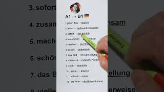 A1 zu B1 auf deutsch 😍🇩🇪 learngerman german deutsch deutschkurs deutschlernen germanclass [upl. by Charleton]