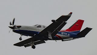 Socata TBM900  Landing at Bournemouth Airport [upl. by Aniger733]