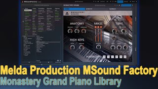 Melda Productions M Sound Factory Monastert Grand Piano Library Quick Look In the DAW [upl. by Airtened134]