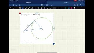 Lines Tangent to a Circle Part 1 [upl. by Odirfliw36]