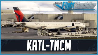 MSFS 2024  iniBuilds A330300GE  Real World Sim Pilot  GSX  Saint Martin Approach [upl. by Leimad]