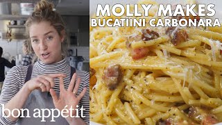 Molly Makes BAs Best Bucatini Carbonara  From the Test Kitchen  Bon Appétit [upl. by Genisia]