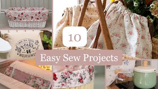 10 easy sewing projects compilation  Scrap fabric friendly too [upl. by Aira]