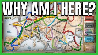 I Should Have Taken A Sick Day Instead of Playing Ticket to Ride Europe [upl. by Akemihs393]