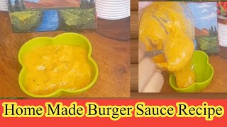 Burger Sauce Recipe  Burger Sauce  Burger sauce At home  Easy Sauce Recipe Cozeykitchen [upl. by Ahsiener]