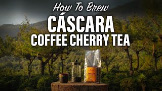 How to brew Cáscara Coffee Cherry Tea 🍒☕️ in a French Press  Step by Step ☕ [upl. by Laryssa888]