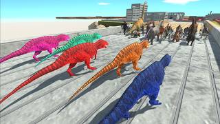 Escape from Neon Acrocanthosaurus  Animal Revolt Battle Simulator [upl. by Zuleika493]