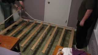 Taking apart a box spring [upl. by Esilehs]