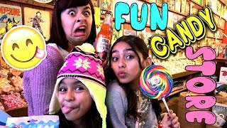 Fun Candy Store  VLOG IT  GEM Sisters [upl. by Rosenstein]