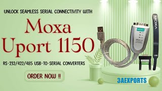 quotUnlock Seamless Serial Connectivity with Moxa UPort 1150 Your USBtoSerial Solutionquot [upl. by Mont28]