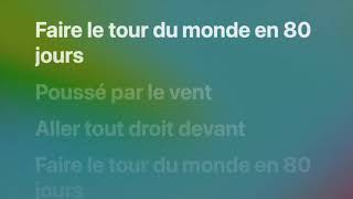 Faire le tour du monde en 80 jours avec paroles [upl. by Elrem]