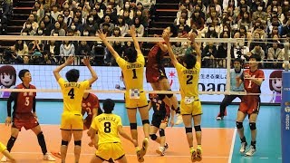 洛南 垂水優芽選手のスーパープレー 春高2018より スパイクampブロック Japan volleyball [upl. by Ajad]