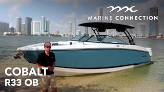 Cobalt R33 OB Review with Triple Outboards  Marine Connection [upl. by Kerred440]