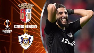 Braga vs Qarabag Extended Highlights  UEL Playoffs 1st Leg  CBS Sports Golazo [upl. by Lleksah142]