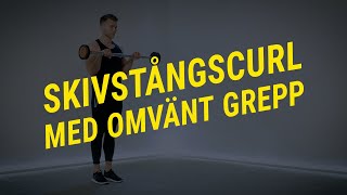 Skivstångscurl med omvänt grepp Teknik och utförande  Gymgrossisten [upl. by Droflim]