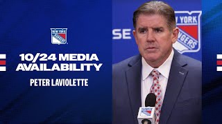 NYR vs FLA Peter Laviolette Postgame Media Availability  October 24 2024 [upl. by Grae]