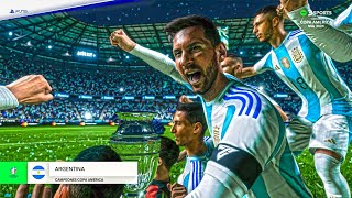 Copa America 2024 Final  Argentina Vs Colombia  Full Match  FC24 Gameplay [upl. by Aerdnuahs261]