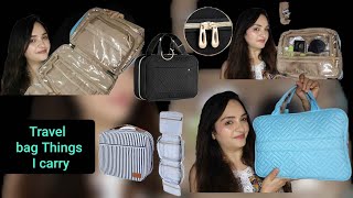 Whats in my makeup bag  Travel Bag  Honest Review of makeup bag  Toiletry bag [upl. by Niessuh]