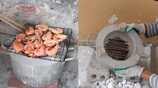 Creative Ideas  How To Make A Coal Charcoal Stove From Cement At Home [upl. by Memberg772]