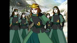 Team Avatar meets Suki and other Kyoshi warriors  Kyoshi island [upl. by Walkling562]