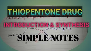 thiopental synthesis and preparation general anesthesia drug [upl. by Byler6]