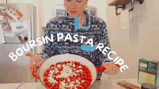 boursin pasta recipe but make it fun [upl. by Siuoleoj]