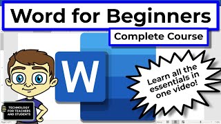 Microsoft Word for Beginners  The Complete Course [upl. by Schilling]