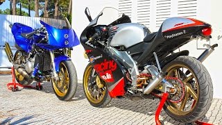 APRILIA RS 250 amp YAMAHA RD 500 V4 [upl. by Arremat]