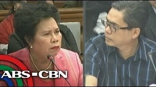 Sen Santiago qeustions Dennis Cunanan at Senate [upl. by Nyrol102]