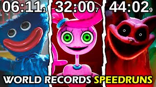 Poppy Playtime Chapter 1 2 3  The REAL World Records SPEEDRUNS No Glitches [upl. by Ahtael406]