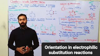 Orientation in electrophilic substitution reactions of Benzene  ch9  12th class chemistry [upl. by Adnim]