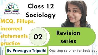 Class 12 Sociology The Demographic Structure of Indian Society  MCQ FILLUP INCORRECT STATEMENT [upl. by Chlores]