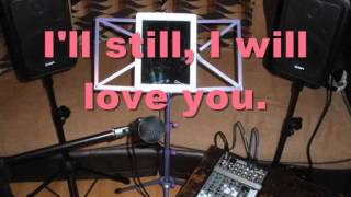 Ill always love you acoustic karaoke backing track [upl. by Aizti]