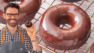 SuperEasy Chocolate Donuts Recipe [upl. by Carmina]