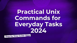 62 A Beginners Journey into Unix Commands and Use Cases [upl. by Llenyr]