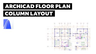 ArchiCAD Tutorial How to create Column Layout like a professional architect  Architecture Software [upl. by Atimad]