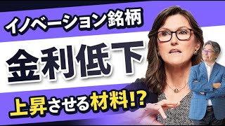 【金利低下！】イノベーション銘柄を上昇させる材料とは？cathiewood マネックス証券 米国株 [upl. by Eversole]