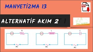 Alternatif Akım 2 Bobin Sığaç ve Lambalı devreler [upl. by Lubet]