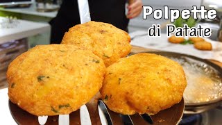 POLPETTE DI PATATE 🥔 veloci facili e sofficissime 🥔 Potatoes Meatballs [upl. by Fulbright954]