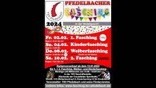 Pfedelbacher Fasching 2024 [upl. by Irroc850]