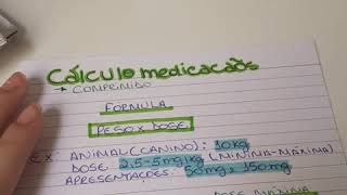 Cálculo de medicações na veterinária [upl. by Engleman]