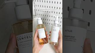 SKIN1004 Cleansing Oil vs ANUA Cleansing Oil kbeauty skincare skin1004 anua cleansingoil [upl. by Ydnim560]