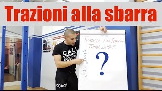 Trazioni alla Sbarra QUELLO DA NON FARE [upl. by Gino966]