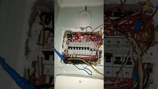 Consumer unit not spaced well electrician fire electrical diy construction [upl. by Aufmann234]