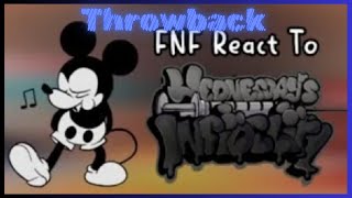 FNF React to Wednesdays Infidelity VS Mickey Mouse FNF Mod Friday Night Funkin [upl. by Ennaihs]