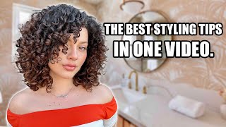 MY BEST CURLY HAIR STYLING TIPS ALL IN ONE VIDEO everything Ive learned in 5 years [upl. by Rednave]