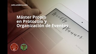 Protocolo en la mesa  Máster Protocolo y Organización de Eventos y Wedding Planner UNIDEMA [upl. by Mij]