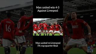 Manchester United win 43 against Liverpool l man united vs Liverpool fa cup quarter final [upl. by Leopold338]