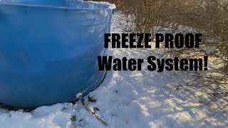 FREEZE PROOF Water System For Livestock AND Some Sledding [upl. by Joline]