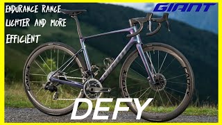 new giant defy  an endurance road bike going longer and climbing higher [upl. by Yrahcaz]